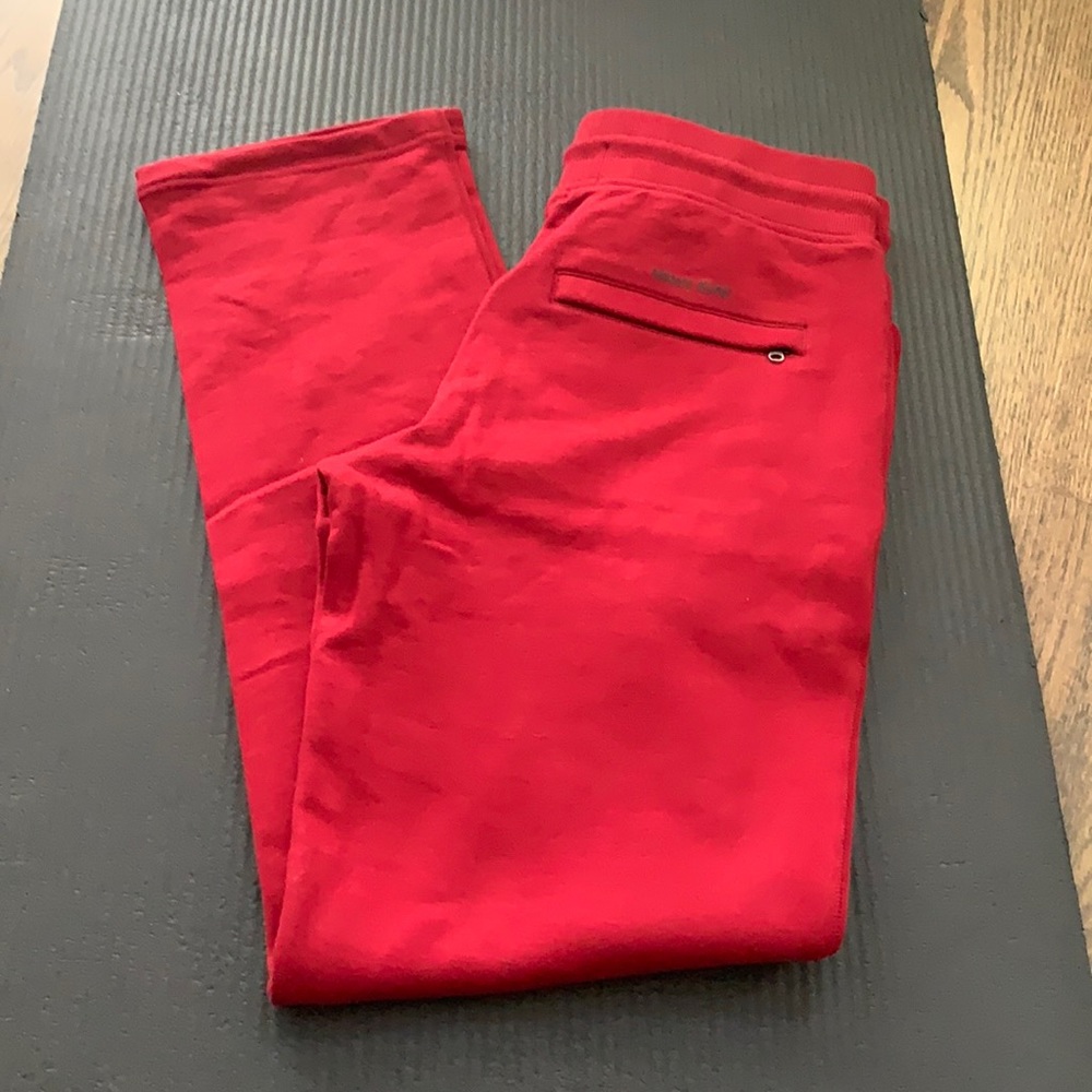 Armani Jeans Sweat Pants Red NWT Straight Classic Fit